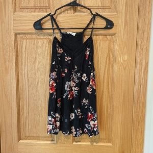 Maurices 24/7 Crochet Floral Tank | S